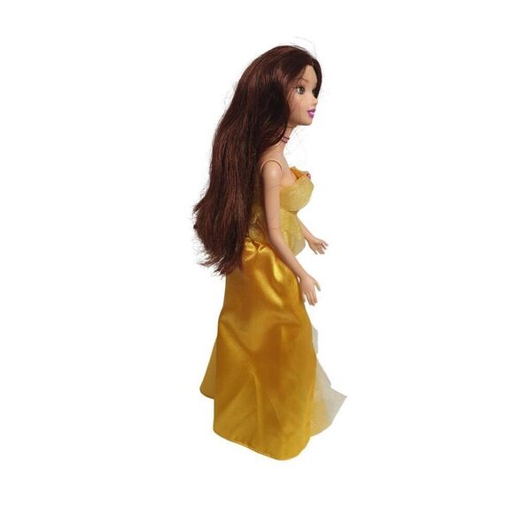 Disney Princess Belle Doll Beauty & the Beast With Yellow Gown & Long Brown Hair - Picture 2 of 5